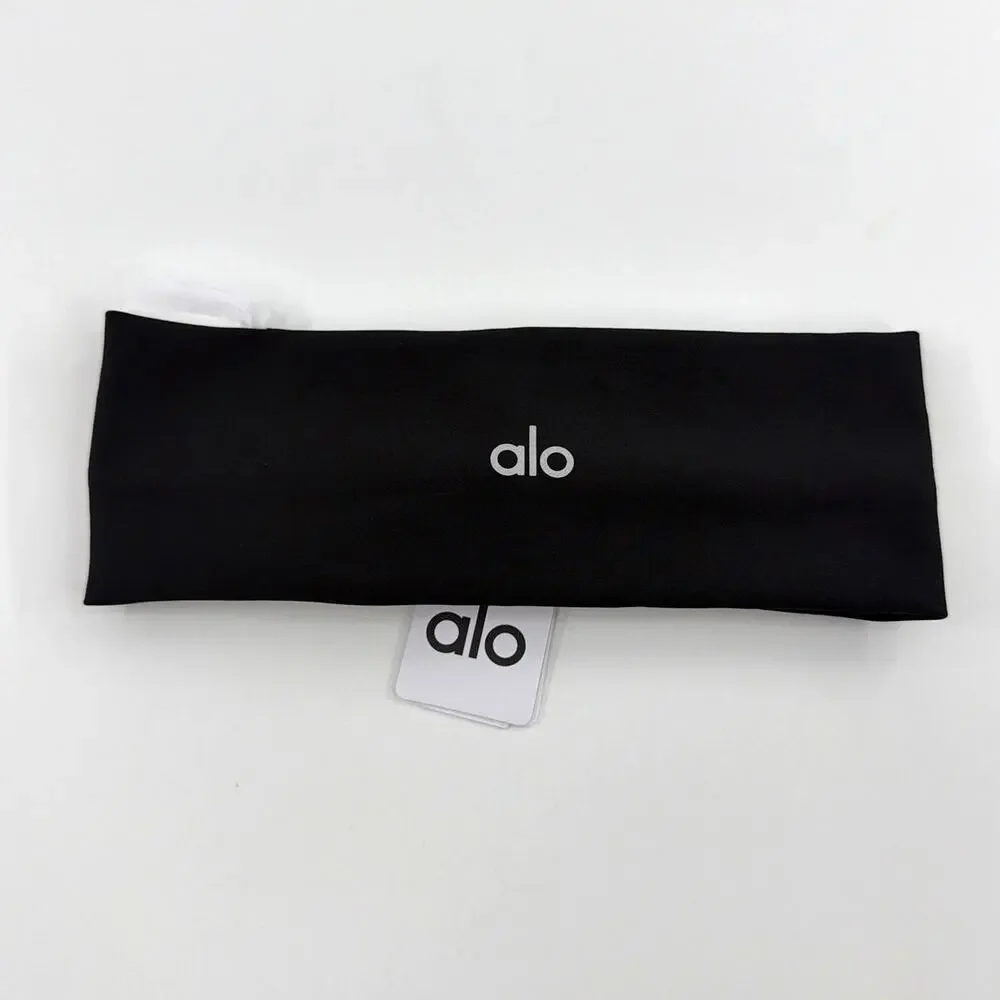 Alo Yoga Black Airlift Headband One Size